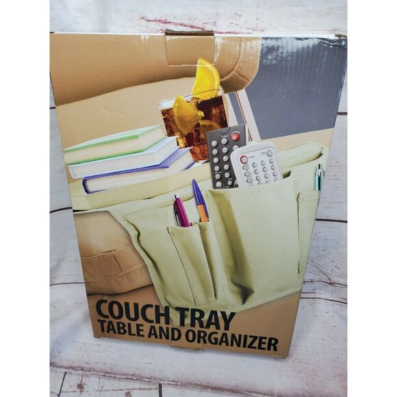 Kovot Sofa Couch Arm Tray Table Remote Control and Cellphone Organizer Holder - Picture 3 of 8